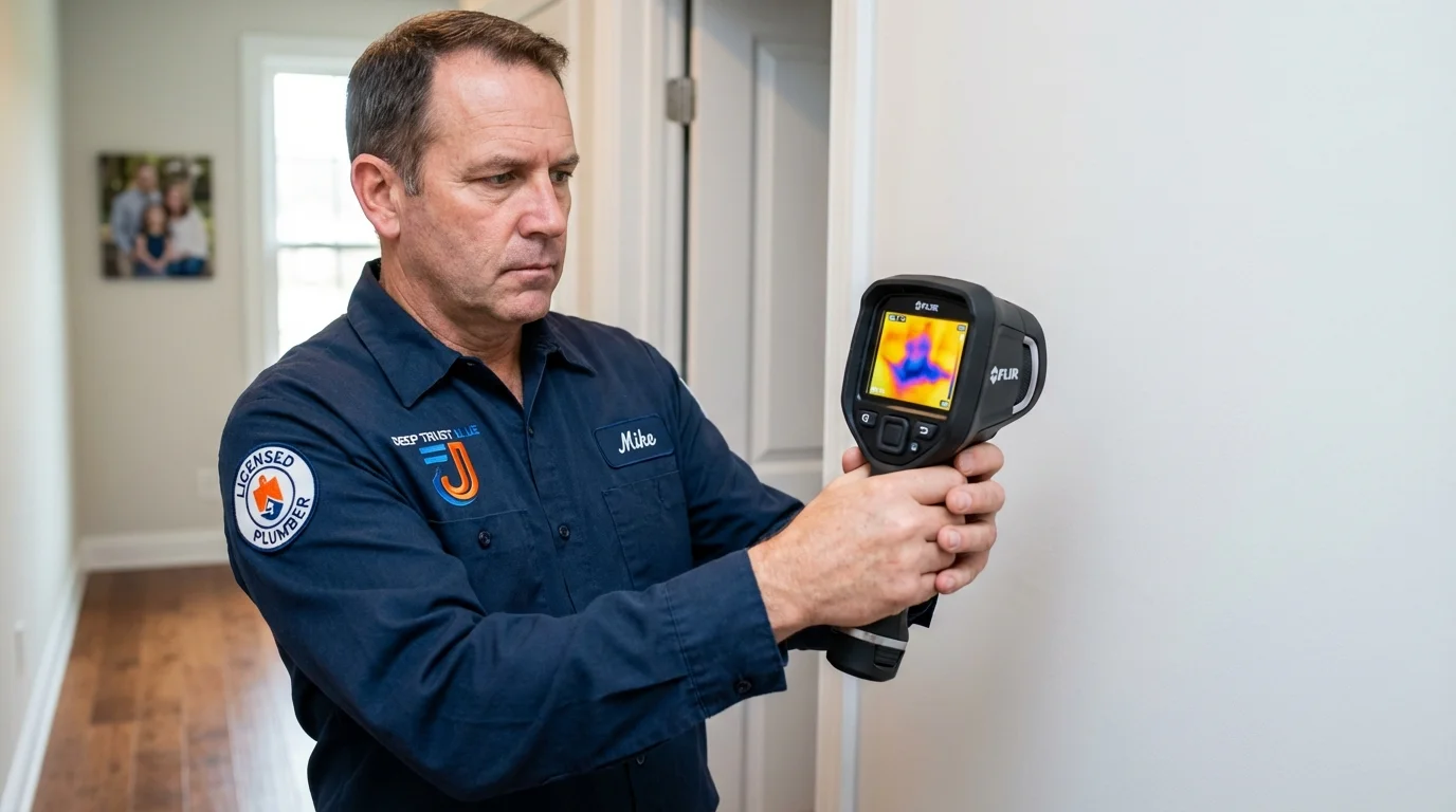Thermal imaging leak detection by Johns Plumbing LLC in Arab